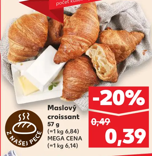 Maslový croissant
