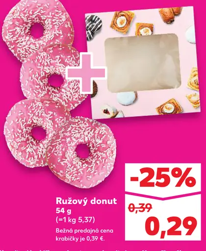 Ružový donut