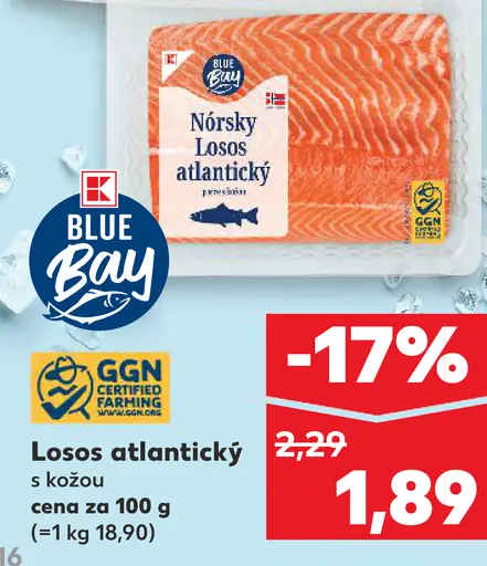 Blue Bay nórsky losos atlantický s kožou