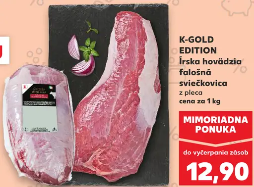 K-Gold Edition írska hovädzia falošná sviečkovica z pleca
