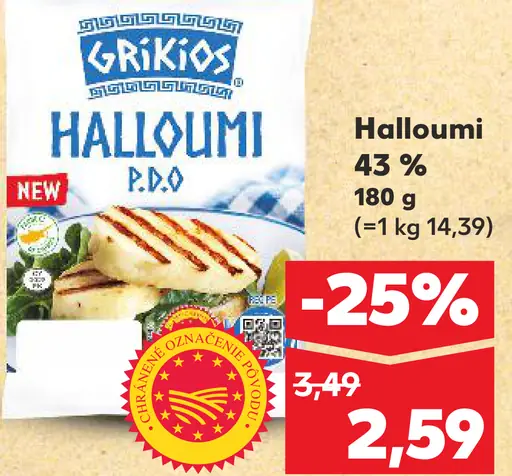 Grikios Halloumi 43 %