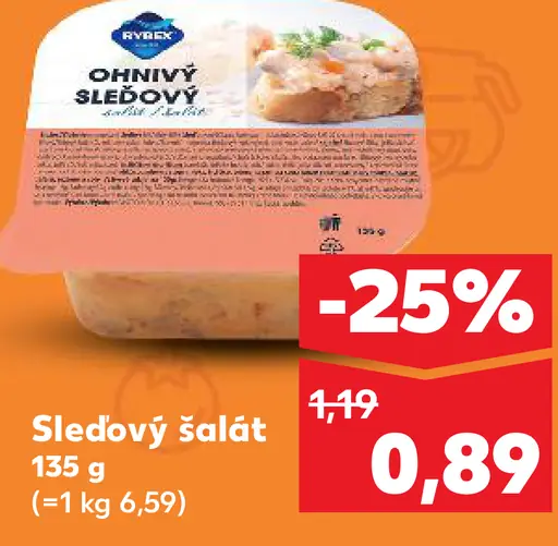 Ohnivý sleďový šalát