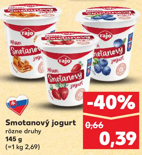 Rajo Mňam Smotanový jogurt nugát