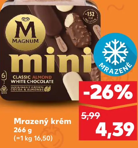 Magnum Mini Classic Almond White Chocolate mrazený krém