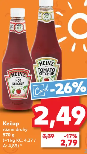 Heinz kečup vybrané druhy