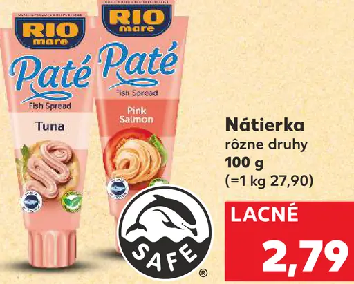 Rio mare nátierka rôzne druhy
