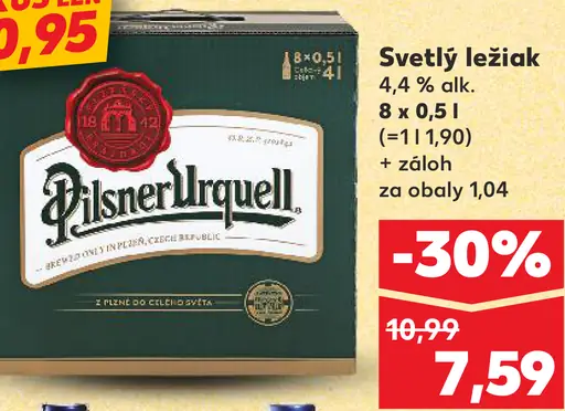 Pilsner Urquell Svetlý ležiak plechovka