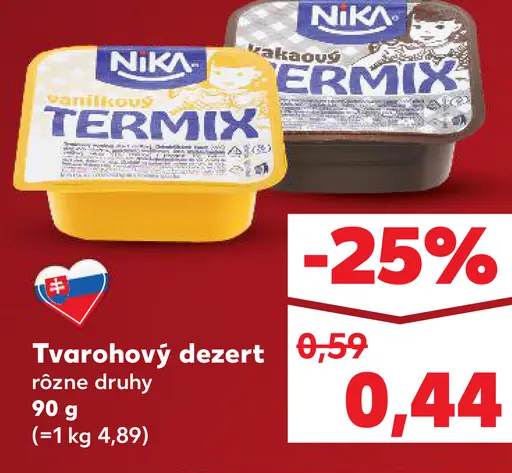 Rajo Tvarohový dezert rôzne druhy
