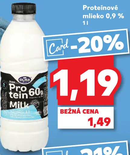 Olma Protein 60% Milk proteínové mlieko 0,9 % tuku
