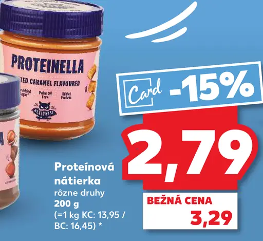 Proteinella proteínová nátierka rôzne druhy
