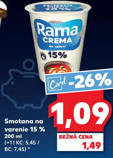 Rama Crem na varenie 15 %