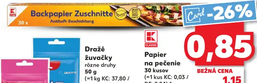 Backpapier Zuschnitte papier na pečenie