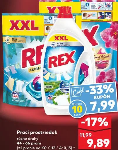 Rex prací prostriedok