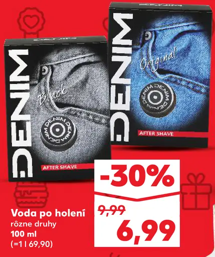Denim voda po holení rôzne druhy