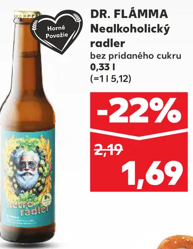 Dr. FläMMA nealkoholický radler bez pridaného cukru