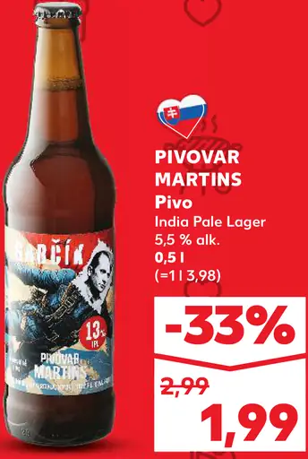 Pivovar Martins pivo India Pale Lager Bril