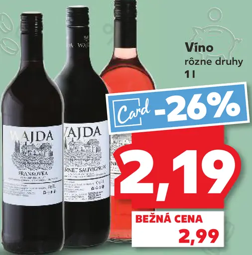 Ajda víno rôzne druhy