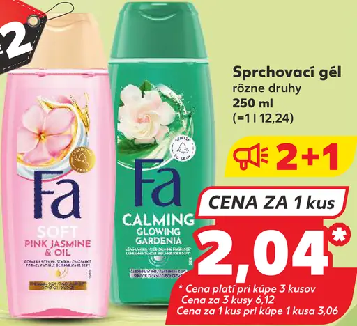 Fa sprchový gél rôzne druhy