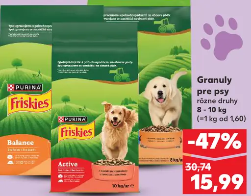 Purina Friskies granuly pre psy Balance