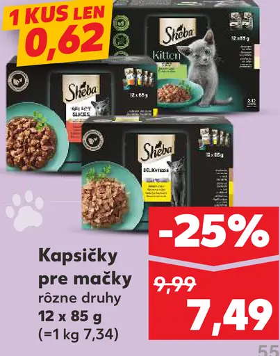 Sheba kapsičky pre mačky