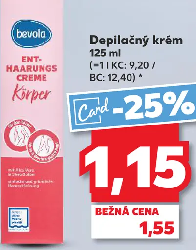 Bevola depilačný krém
