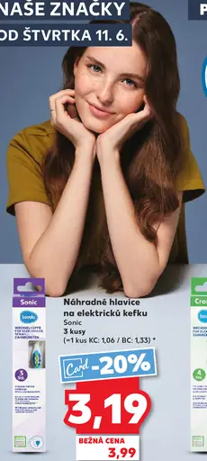Bevola Sonic náhradné hlavice na elektrickú kefku