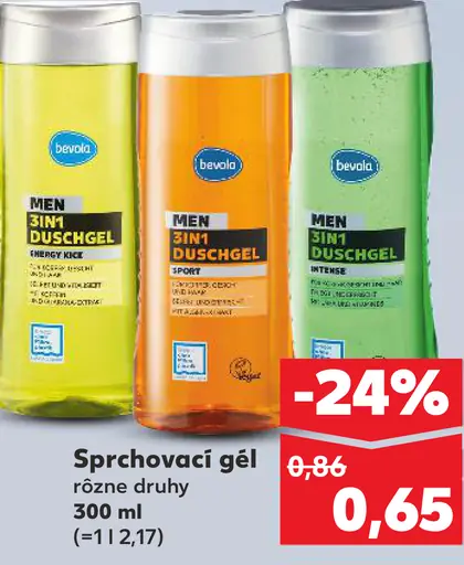 Bevola Men 3in1 sprchovací gél rôzne druhy