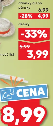 Detský klobúk z palmového listu