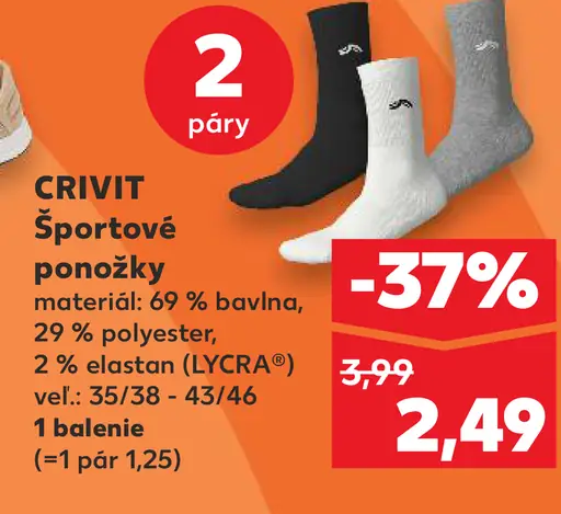 Crivit športové ponožky