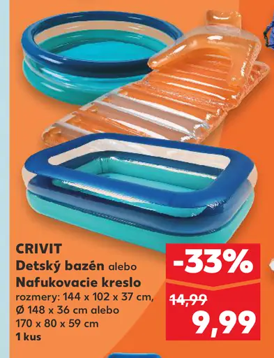 Crivit nafukovacie kreslo