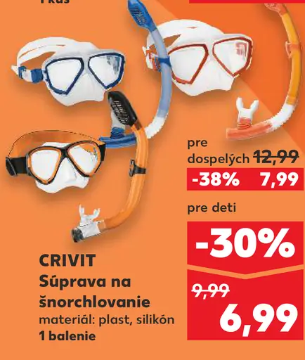 Crivit súprava na šnorchlovanie pre dospelých