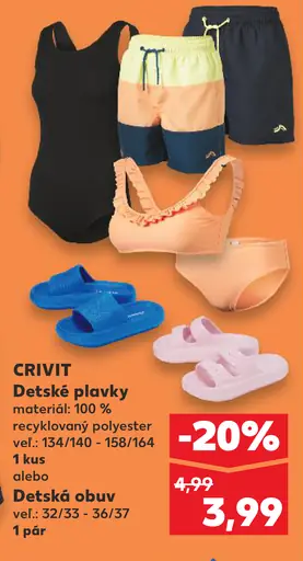 Crivit detské plavky