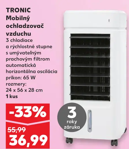 Tronic mobilný ochladzovač vzduchu