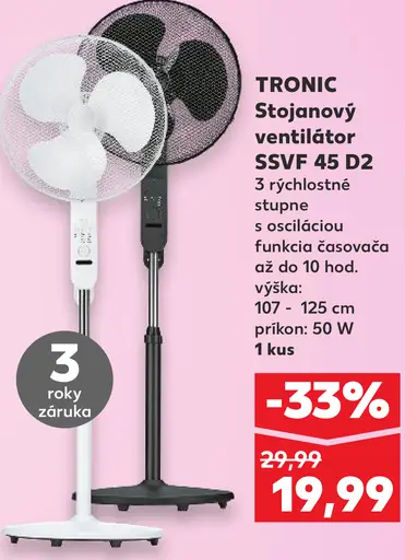 Tronic stojanový ventilátor SSVF 45 D2
