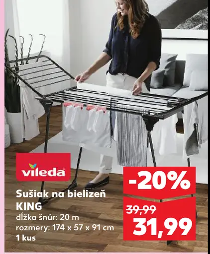 Vileda King sušiak na bielizeň