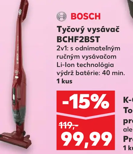 Bosch tyčový vysávač BCH2FBST