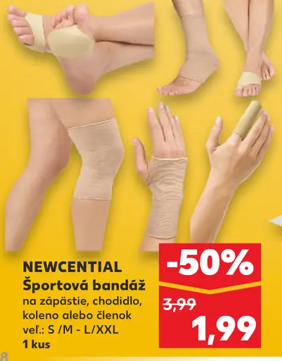 Newcential Športová bandáž na zápästie, chodidlo, koleno alebo členok