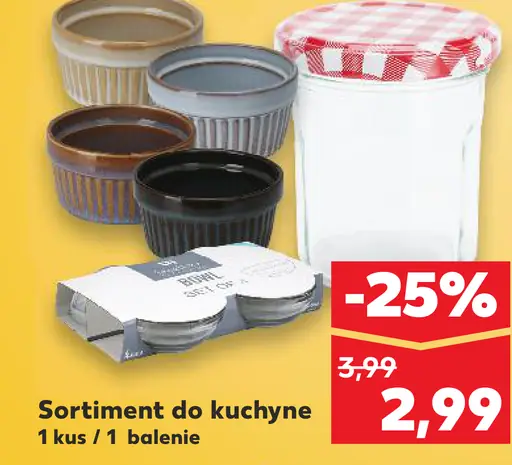 Sortiment do kuchyne poháre