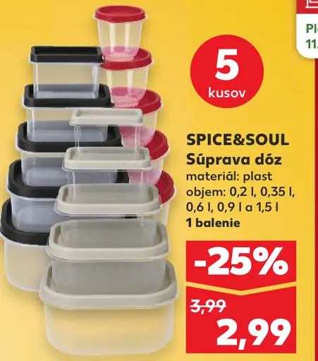SPICE&SOUL Súprava dóz