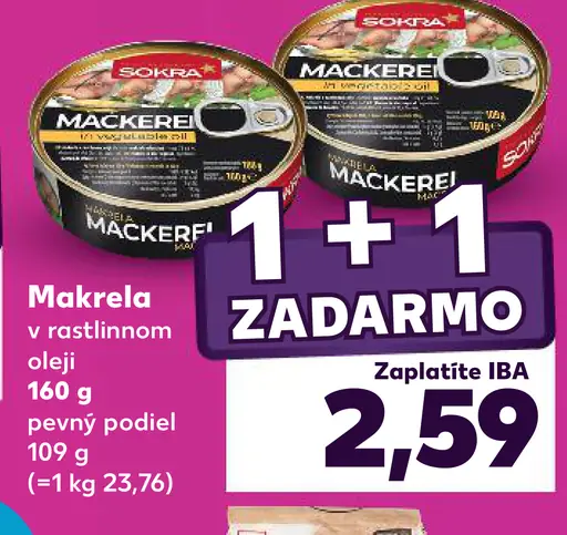 Makrela v rastlinnom oleji