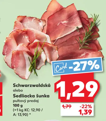 Sedliacka šunka pultový predaj