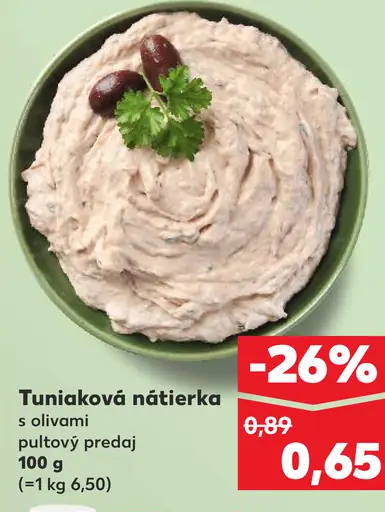 Tuniaková nátierka s olivami