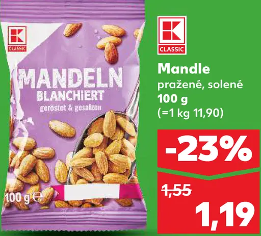 K-Classic Mandle blanšírované