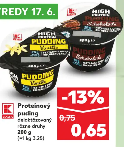 K-Classic Proteinový puding delaktózovaný