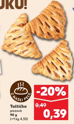 Taštička pizzová pečivo