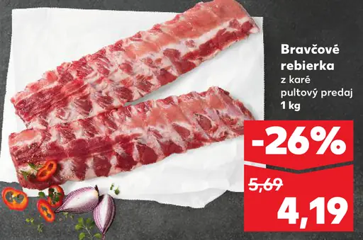 Bravčové rebierka z bočka