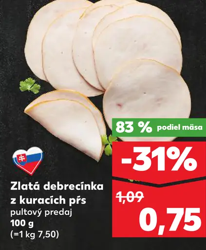 Zlatá debrecínka z kuracích pŕs