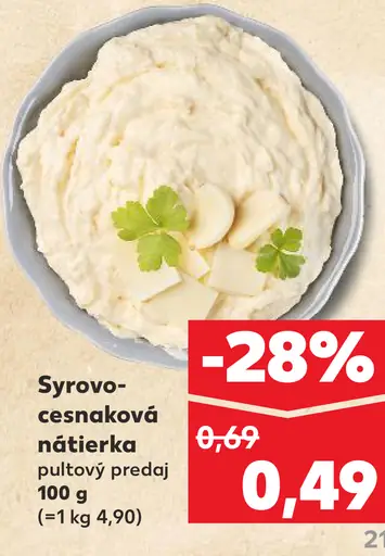 Syrovo-cesnaková nátierka