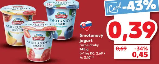 Zvolenský smotanový jogurt