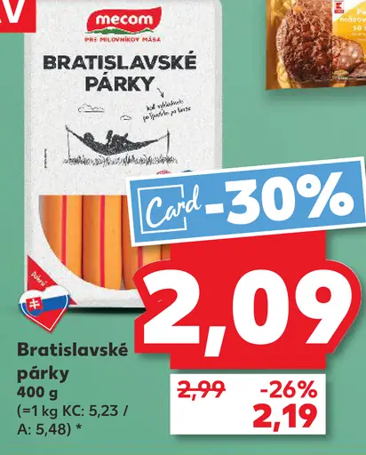 Mecom Bratislavské párky
